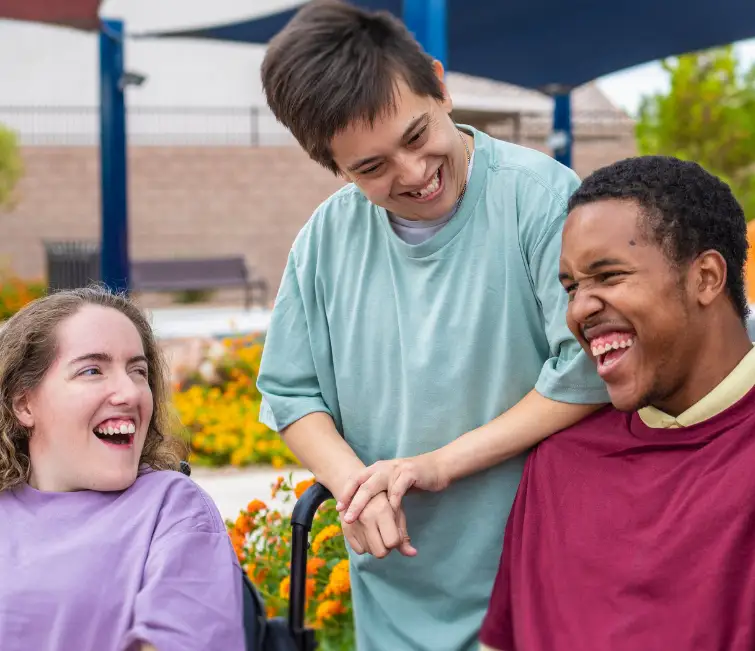 Photo of three people illustrating services NCAPCHP helps to provide